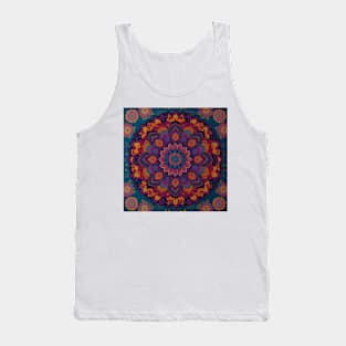 Bright multi color Mandala Tank Top